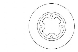 Tarcze Hamulcowe 2szt Subaru Justy 84-95 A.b.s.