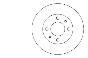 Tarcze Hamulcowe 2szt Mitsubishi Colt 1.3 91-96 A.