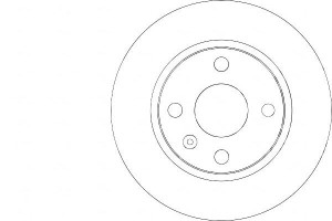 Tarcze Hamulcowe 2szt Opel Corsa C 00-06 Tył 1.8 1