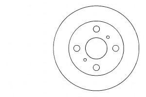 Tarcze Hamulcowe 2szt Toyota Starlet 92-96 A.b.s.