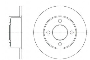 Tarcze Hamulcowe 2szt 245x10 P 4-otw Audi 100 80 9