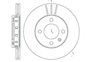 Tarcze Hamulcowe 2szt 239x18 V 4-otw Polo 95-01 Lu