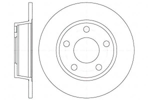 Tarcze Hamulcowe 2szt 255x10 P 5-otw Audi A6 Allro