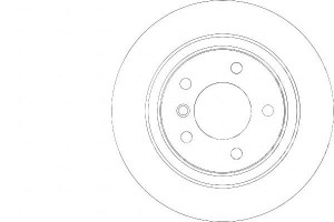 Tarcze Hamulcowe 2szt Bmw 3 E46 98-05 Tył A.b.s.