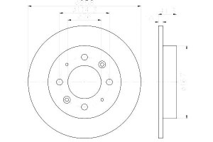 Tarcze Hamulcowe Hella Pagid 584112f100 Dsk2296 41