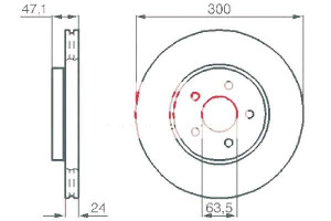 Tarcze Hamulcowe 2szt Ford Mondeo 1.8-2.5 00-07 Ka