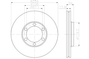 Tarcze Hamulcowe Mintex Mb950958 17001 25057 Dsk26