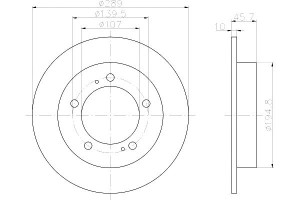 Tarcze Hamulcowe Mintex 96058796 5521160a00 555116