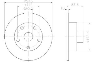 Tarcze Hamulcowe Mintex 8d0615601b