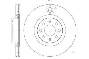Tarcze Hamulcowe 2szt 284x22 V 6-otw Fiat Punto Op
