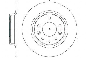Tarcze Hamulcowe 2szt 280x10 P 5-otw Mazda 6 626 P
