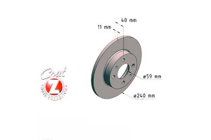 Tarcze Hamulcowe 2szt Fiat Punto Seicento Zimmerma