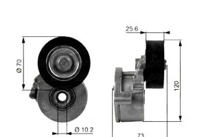 Napinacz Paska Wielorowkowego Citroen C4 C4 Grand