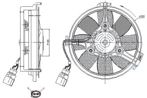 Wentylator Chłodnicy (z Obudową) Audi A4 A6 A8 All