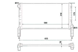 Chłodnica Fiat Doblo 1,2 1,6b Nrf