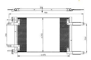 Skraplacz Klimatyzacji Fiat Doblo 01- Nrf