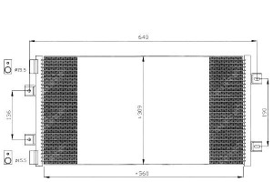 Skraplacz Klimatyzacji Fiat Punto 1,2 16v 99- Nrf