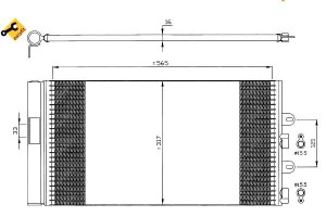 Skraplacz Klimatyzacji Fiat Punto 1,2 99- Nrf
