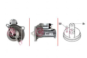 Rozrusznik 12v 0.9kw Casco
