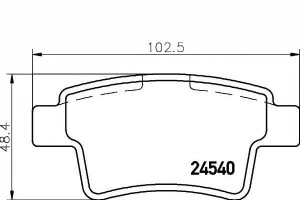 Klocki Hamulcowe Citroen Tył C4 Picasso 07- Textar