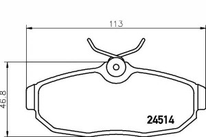 Klocki Hamulcowe Ford Tył Mustang 04- Textar