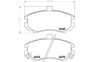 Klocki Hamulcowe Hyundai Przód Elantra 00- Textar