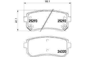 Klocki Hamulcowe Hyundai Tył Ix35 Sportage 10- Tex