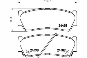 Klocki Hamulcowe Hyundai Tył Santa Fe 06-08 Textar