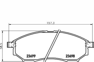 Klocki Hamulcowe Infiniti Przód M 10- Textar
