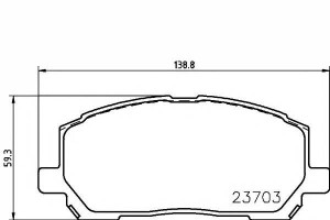 Klocki Hamulcowe Lexus Rx Toyota Highlander 3.0/3.