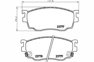 Klocki Hamulcowe Mazda Przód Premacy 626 Kombi 98-