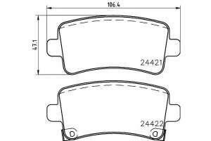 Klocki Hamulcowe Opel Tył Insignia 08- 1,6-2,0 Cdt