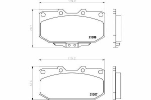 Klocki Hamulcowe Subaru Przód Impreza 00- 300zx Te
