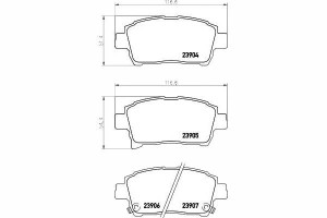 Klocki Hamulcowe Toyota Przód Corolla 02- Prius 03