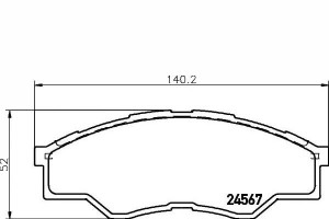 Klocki Hamulcowe Toyota Przód Hilux 06- Długi Text