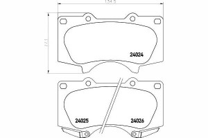 Klocki Hamulcowe Toyota Przód Land Cruiser 03- Paj