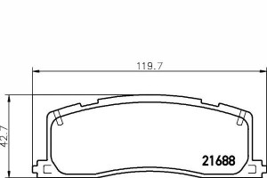 Klocki Hamulcowe Toyota Tył Previa 2,4 90-00 Texta