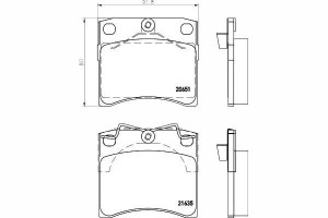 Klocki Hamulcowe Vw Przód T4 09 90 15 Textar