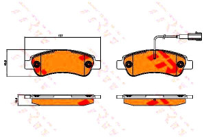 Klocki Hamulcowe Citroen Tył Jumper 06- Trw