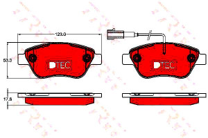 Klocki Hamulcowe Fiat Przód 500 Linea Punto Qubo 1
