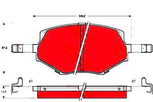 Klocki Hamulcowe Mazda Przód Mx-5 Trw