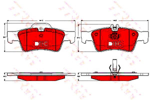 Klocki Hamulcowe Mercedes Tył C218 C219 X218 W211