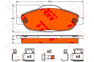 Klocki Hamulcowe Peugeot Przód 308 3008 5008 07- T