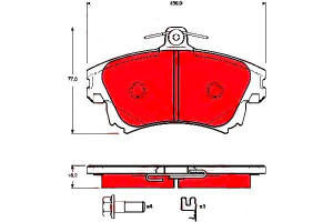 Klocki Hamulcowe Volvo Przód S40 V40 Trw