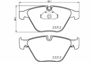 Klocki Hamulcowe Bmw Przód 5 6 7 2,0-6,0 03-10 Tex