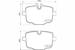 Klocki Hamulcowe Bmw Tył 5 6 7 X3 X5 2,0-4,4 15- T
