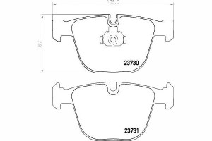 Klocki Hamulcowe Bmw Tył E60 61 03- E70 71 08- Tex
