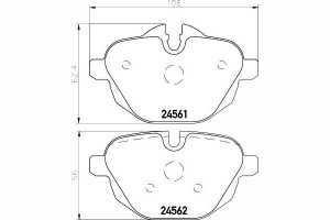 Klocki Hamulcowe Bmw Tył F10 F11 520-530 10- F25 X