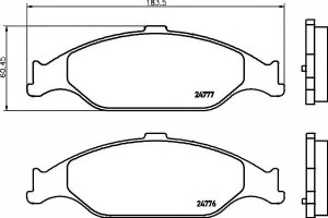 Klocki Hamulcowe Ford Przód Usa Mustang 3,8-4,6 99