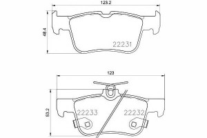 Klocki Hamulcowe Ford Tył Galaxy Mondeo S-max 1,0-